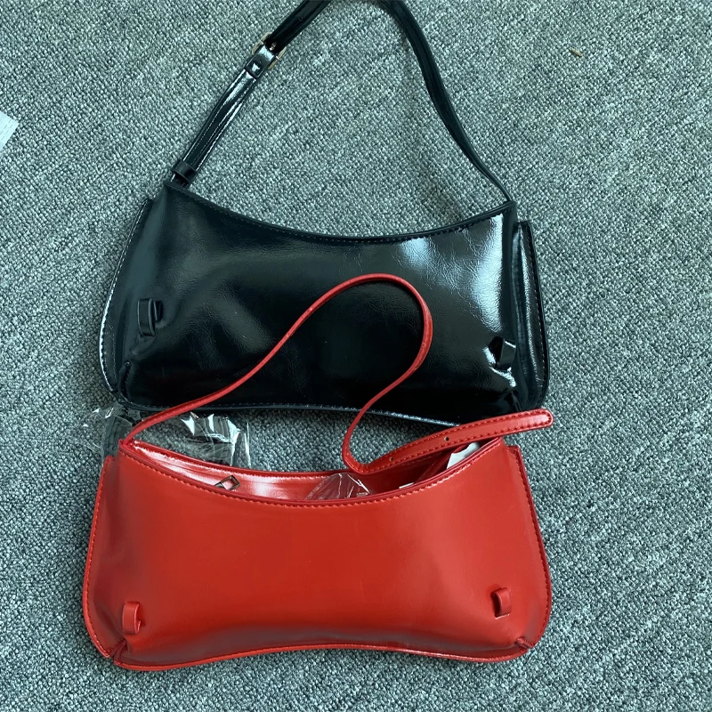 Luxury Designer Famous Brand Women\'s Bags Shoulder Bags Black Red Handbags 2024 Fashion Trend Small Shoulder Bags and Wallets