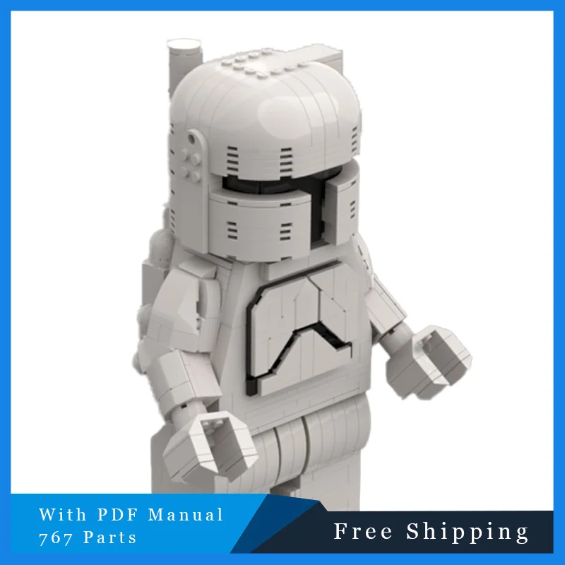 767개 스타 배틀 시리즈 화이트 업스케일드 피규어 블록 모델 어린이 창의적 DIY 조립 전시 장난감 선물