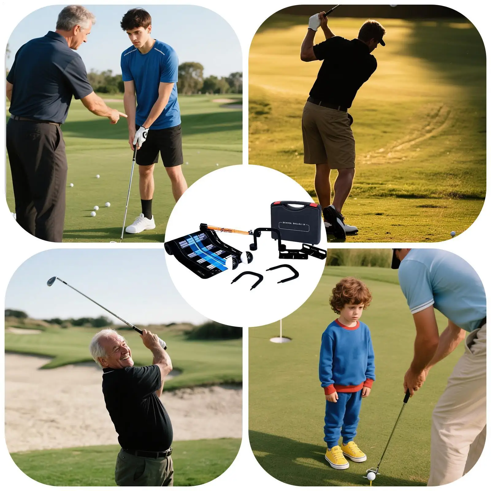 

Putting Mat Putter Practice Training Aid Putting Range Toolbox For Course Home Outdoor Lawn Backyard Beach Travel Party Men