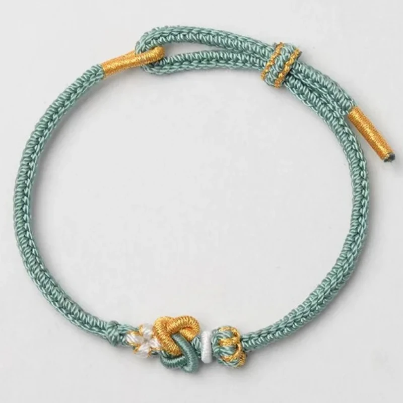 Fashion Hand Woven Adjustable Bracelets Concentric Knot DIY Hand Rope Women's and Men's Red Rope Bracelet Couple Jewelry