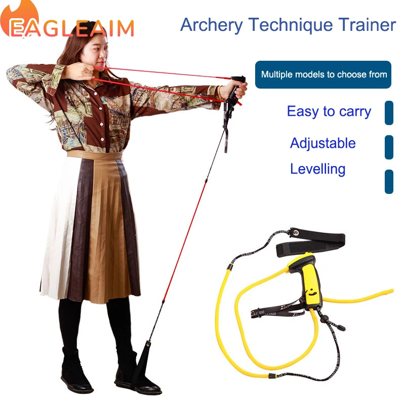 Bow and Arrow Archery Technique Trainer Reverse Compound Bow Opening Practice Equipment With Level Adjustable Poundage