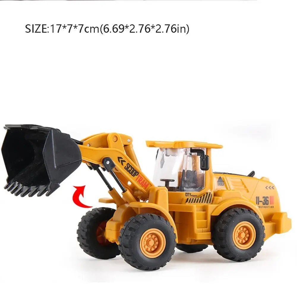 ของเล่นยานพาหนะพลาสติก City Construction Excavator รุ่น Inertial Gliding Crane วิศวกรรม Inertia รถรถบรรทุกเด็ก