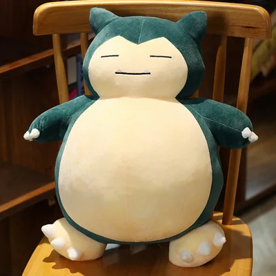 Pokémon snorlax brinquedo de pelúcia boneca dos desenhos animados anime sono grande sorriso rir criativo travesseiro boneca pokemon snorlax brinquedos bonitos das crianças