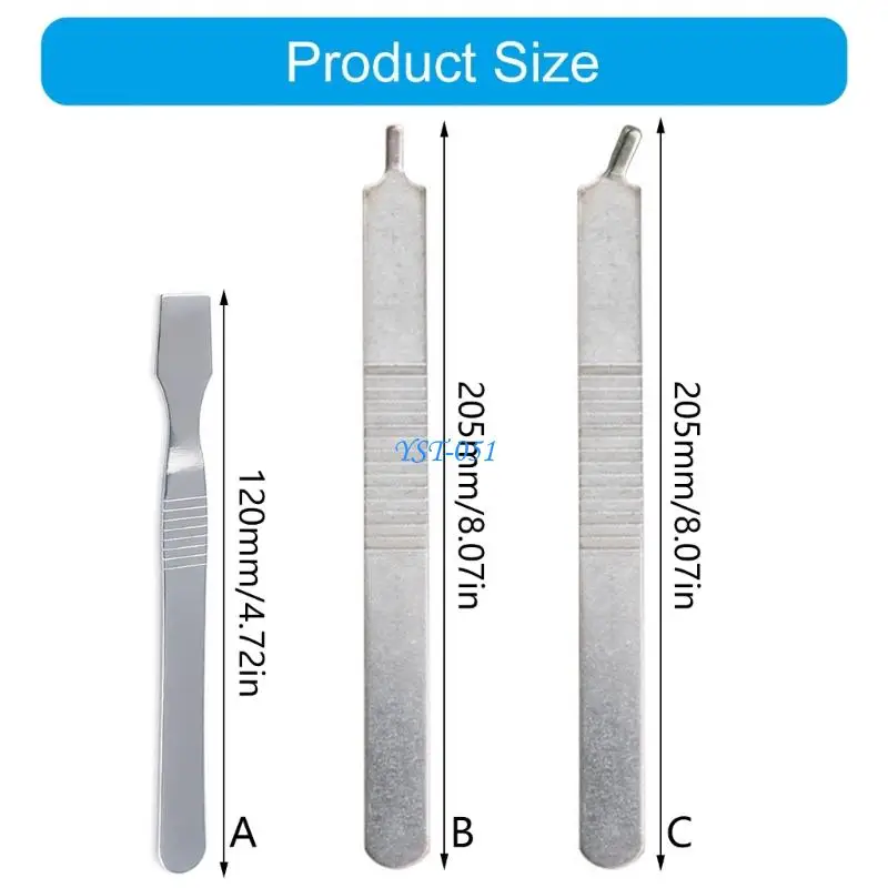 E15A 5Pcs Professional Steel Prying Tool Ergonomic Grip For Solder Pastes Application