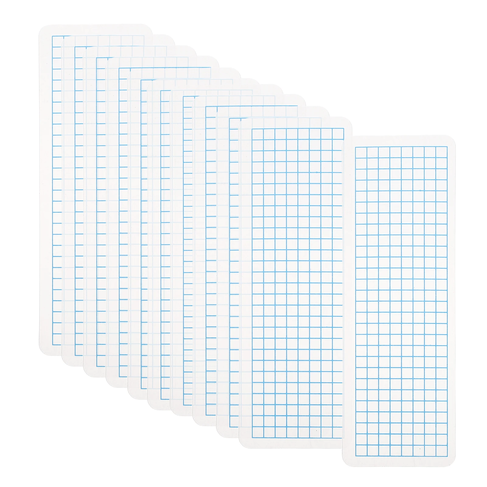 

100Pcs Tape Holder Checked Pattern Rounded Corner Lightweight Organizer Board for Washi Tape Storage Journaling Scrapbooking