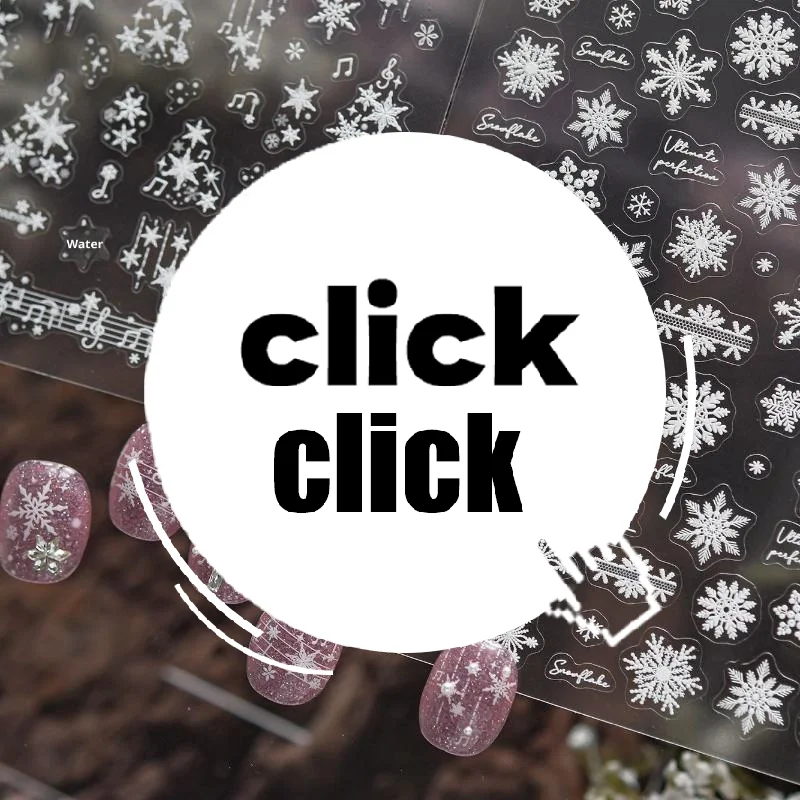 Lace Snowflake Nail Art Stickers Modern Simple Nail Stickers Lace Snowflake Ornament Nail Art Stickers Decoration