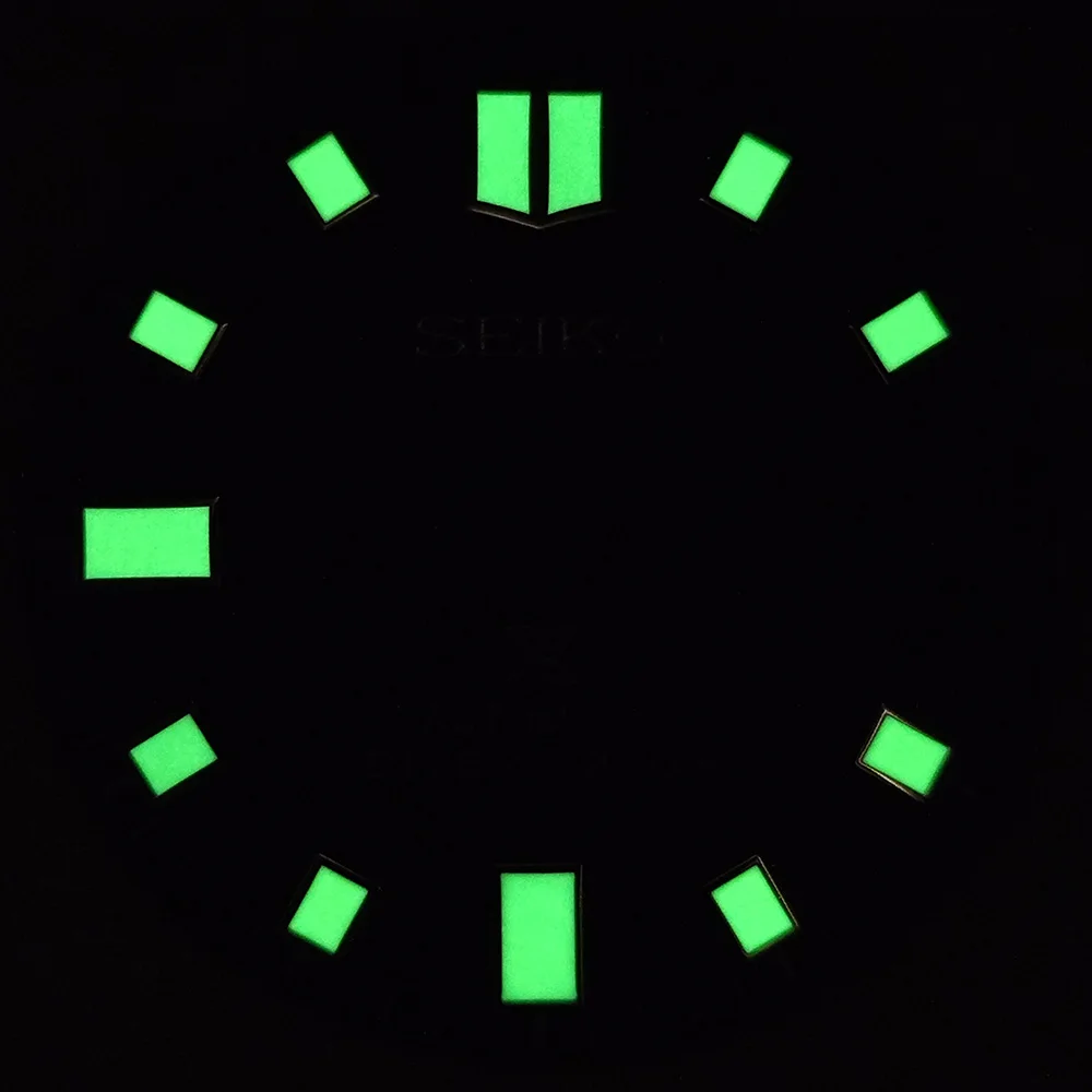 Cadran S Lumineux Vert pour Mouvement, Accessoires de Montre, NH35, NH36, 28.5mm