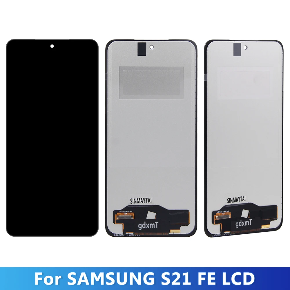 TFT S21 FE Display for Samsung Galaxy S21 FE LCD Display G990B G990U Touch Screen Digitizer Assembly Replacement 100% Tested