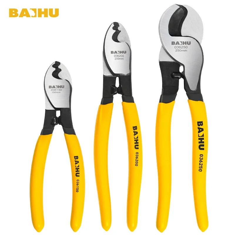 

6/8/10 Inch Manual electrician cable cutter tool multifunctional anti slip electrician pliers labor-saving wire stripping pliers