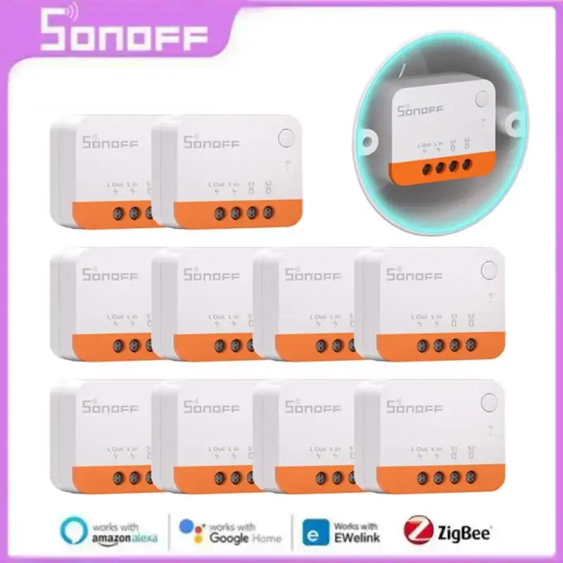 

SONOFF ZBMINI L2 Extreme ZigBee Smart Switch Нейтральный провод Не требуется DIY 2-позиционный переключатель управления Работает с поддержкой ZBBridge Alexa