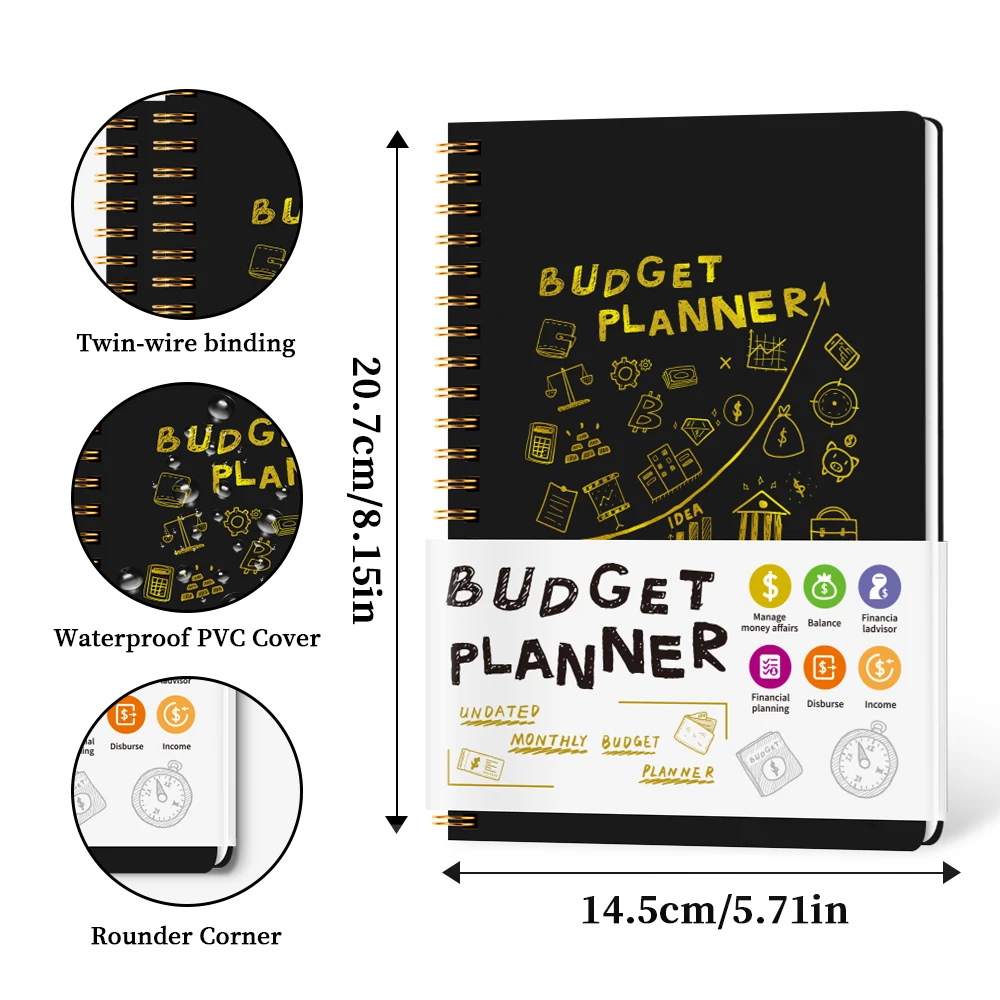 An 8.15 X 5.71-Inch Budget Planner: Monthly Financial Organization, an Undated Financial Planner Book