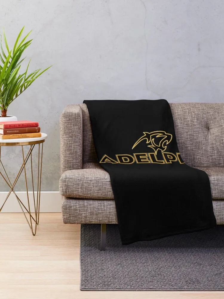 Adelphi Panthers Current Throw Blanket decorative Custom Blankets