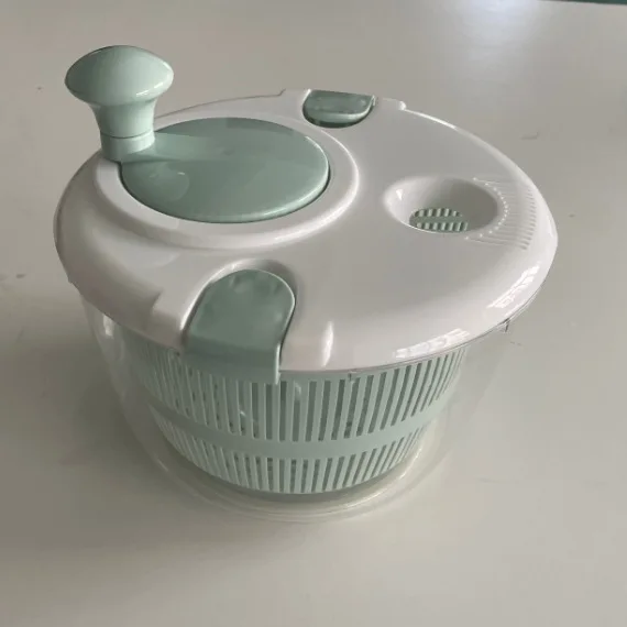 Vegetable drying tool with manual spin function – compact kitchen spinner for fresh produce, ergonomic PP construction, lake orc