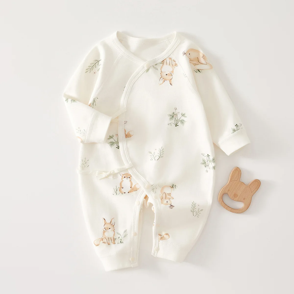 

AYNIGIELL High-Quality Newborn Baby Jumpsuit Four Season Cute Children's Jumpsuit 0-6M Cute Baby Girl Male Baby Clothing