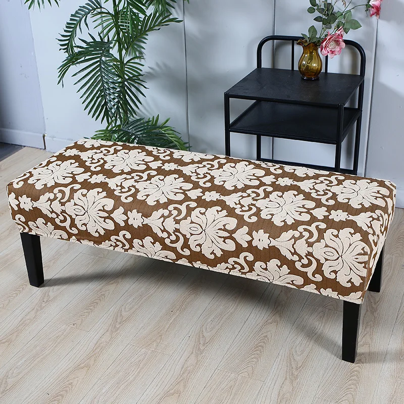 Jacquard household shoe changing stool cover, piano stool cover, dust cover