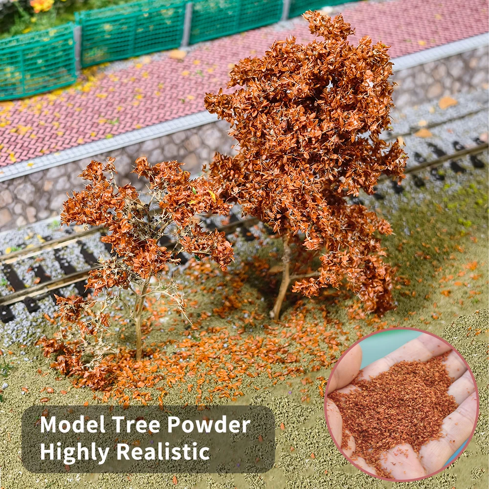 100ML/Bottle Simulation Tree Powder Model Making Material DIY Tree Leaves Grass Scene Building Railway Train Military Diorama - view 4