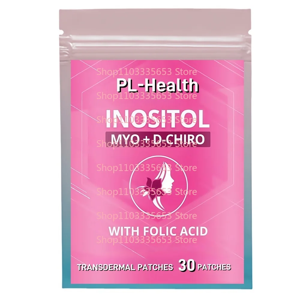 

30 пластырей Myo-Inositol и D-Chiro Inositol, трансплеевые пластыри для женщин, баланс гормонов, менструальный цикл, поддержка здоровья яичников