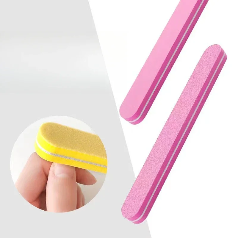 

10 шт., губка для ногтей, зернистость 100/180, двухсторонняя наждачная бумага, пена для удаления кутикулы, буферные пилочки, набор инструментов для маникюра