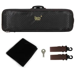 High End 4/4 Violin Case With Thermometer Metal Lock Large Storage Box Canvas+Flannel Violin Storage Box Violin Accessories