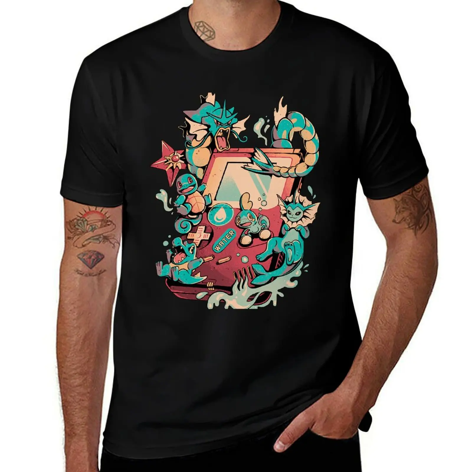 

Gaming : Water Evolution T-Shirt custom t shirt quick-drying plus size clothes man clothes fitted t shirts for men