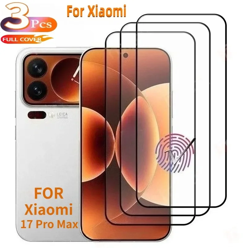 3 Stück hochauflösende Displayschutzfolien aus gehärtetem Glas für Xiaomi 17 Pro Max 15 14T 13T Pro 12T Schutzglas