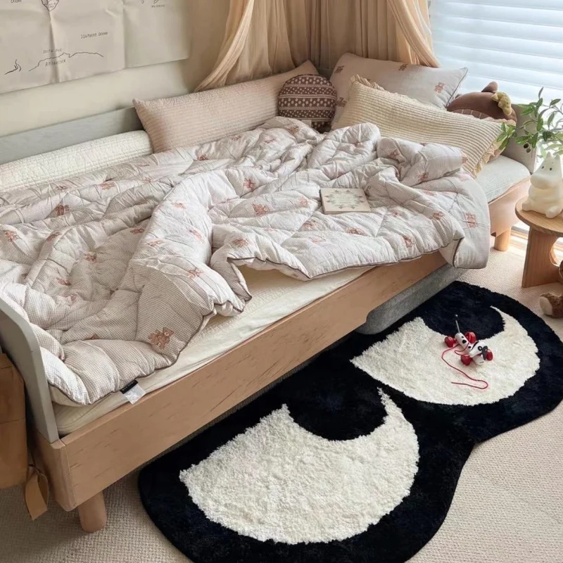 

Минималистичный абстрактный коврик VIKAMA неправильной формы, придверный коврик, прикроватный коврик в форме сердца для девочки, декоративный коврик для создания атмосферы