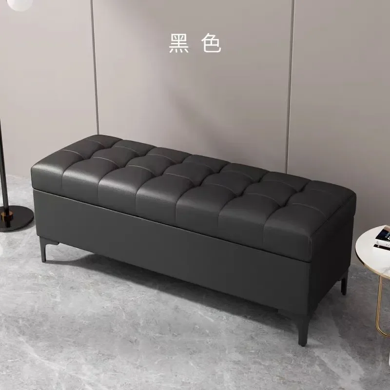 for Modern Light Luxury Cat Scratching Storage Shoe Changing Stool Long Strip Shoe Cabinet Sofa Bedroom Rectangular Bedside