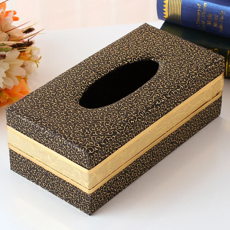 Leather Tissue Box for Household Car, Paper Box, PU Hotel Napkin Box, Manufacturer Wholesale Tissue Holder, Customized Logo