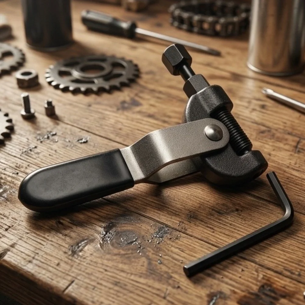 Chain Stopper Tool Supporting Maintenance of Chains on Bikes with Disc Brakes Where Cleanliness and Precision Are Prioritized