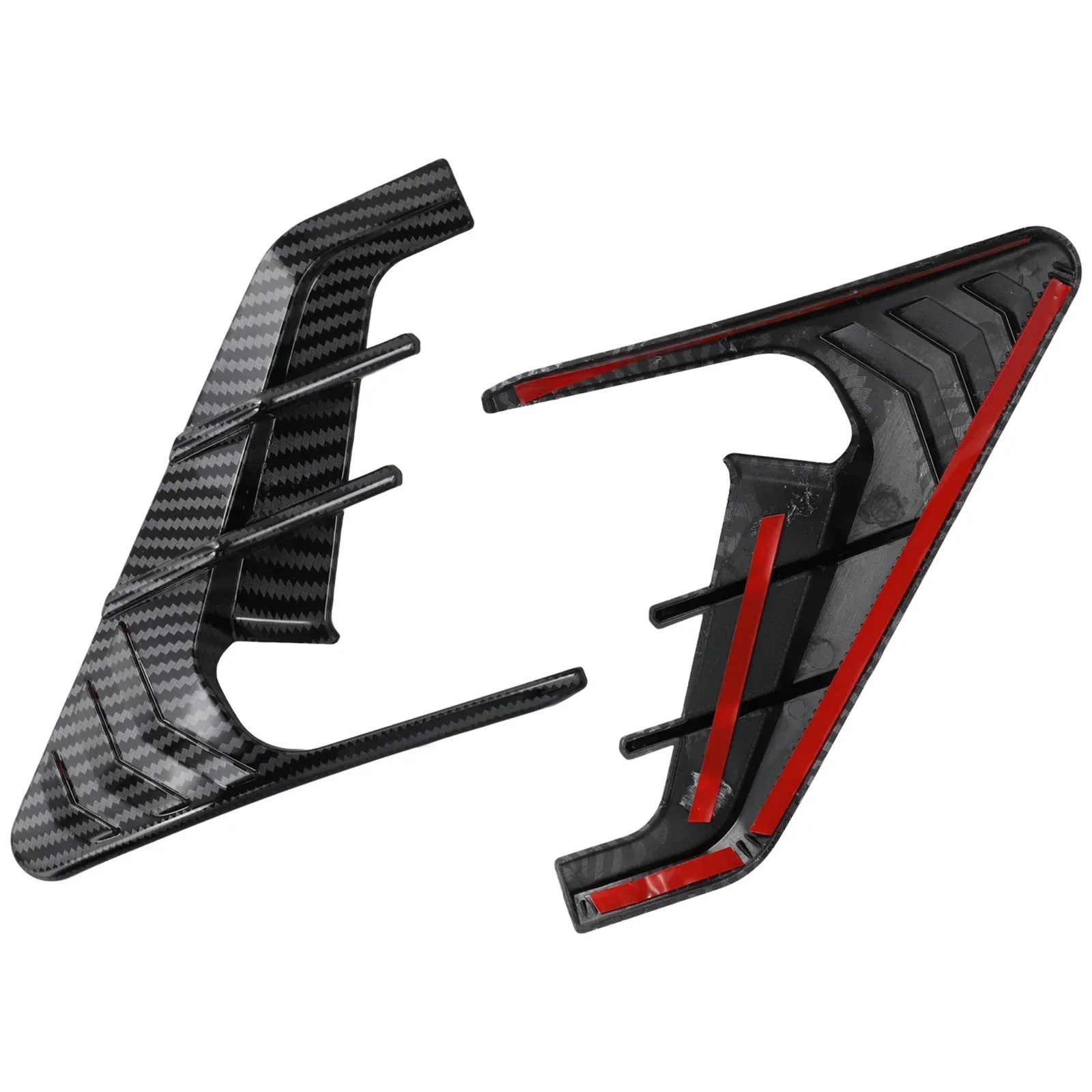 2Pcs Car Side Camera Indicator Protection Cover Trim for Tesla for Model 3 Y Side Camera Indicator Protection Cover Car Exterior