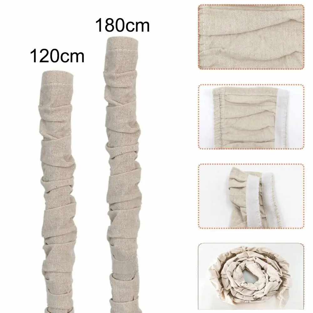 Universal 4/6 Feet Cord Cover Linen Fabric Office Home Chandelier Chain Cover Cable Sleeve For Lighting Wires Cable Management