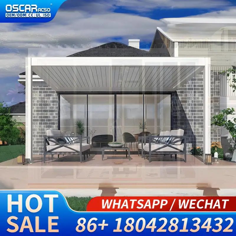 3x3m to 6x4m Standard Size Powder Coated Aluminium  for Garden Patio Backyard Pergola