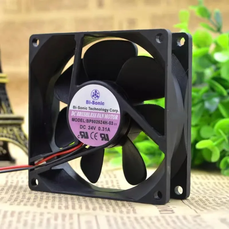 Original New Cooler Fan for Bi Sonic BP802524H-03 DC24V 0.31A Frequency Converter Fan 80X80X25mm