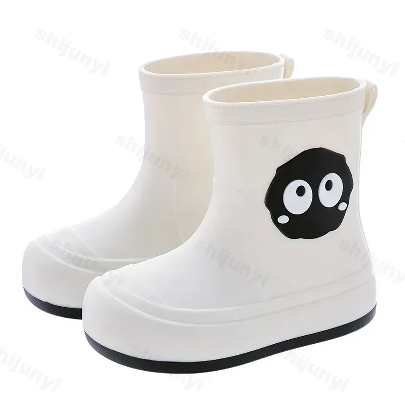 Nova criança crianças botas de chuva dos desenhos animados bota de chuva dos desenhos animados sapatos bonitos para meninos meninas à prova dwaterproof água eva antiderrapante botas curtas