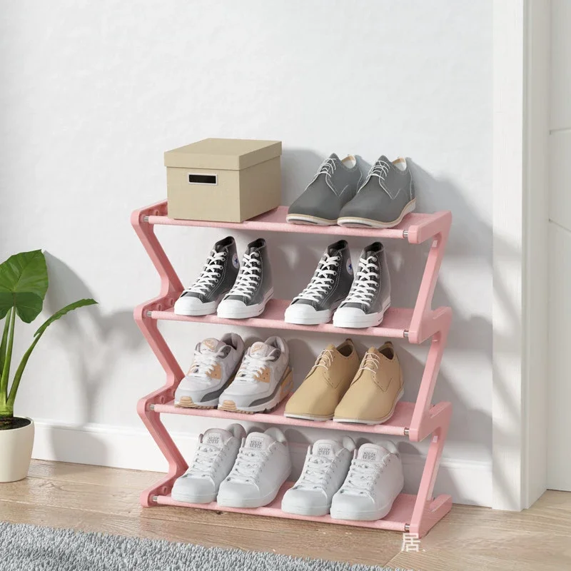 Household Multi-layer Z-shaped Simple Fabric Storage Multi-functional Simple Assembly Device Shoe Rack Anti-corrosion