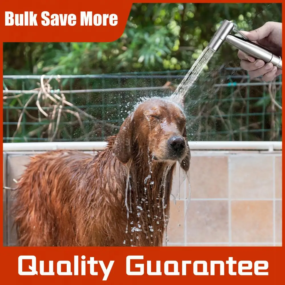 

Hand Shower Holder Wear Resist Wash Bidet Faucet Spray Self Cleaning Bidet Sprayer Set Toilet Stainless Steel Spray Gun Set