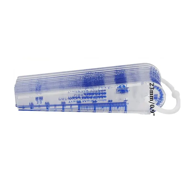 AS94-10X Plastic Feeler Gauge 0.05Mm To 3Mm Metric Gap-Measuring Tool 21 Leaf