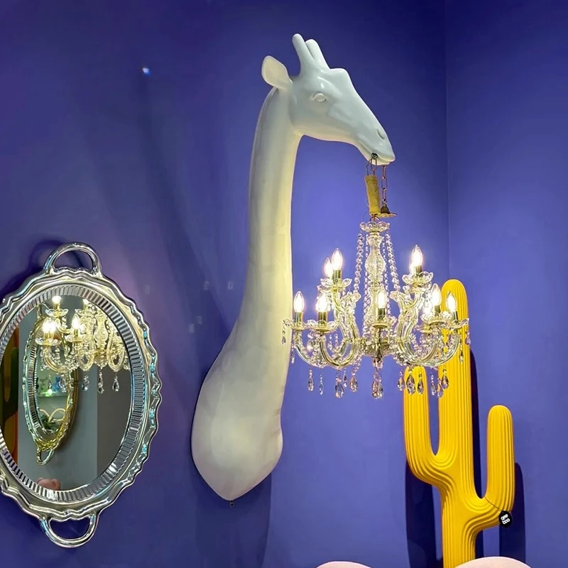 

Giraffe wall lamp Nordic art design sense high-end villa exhibition hall hotel personality creative modern lamp