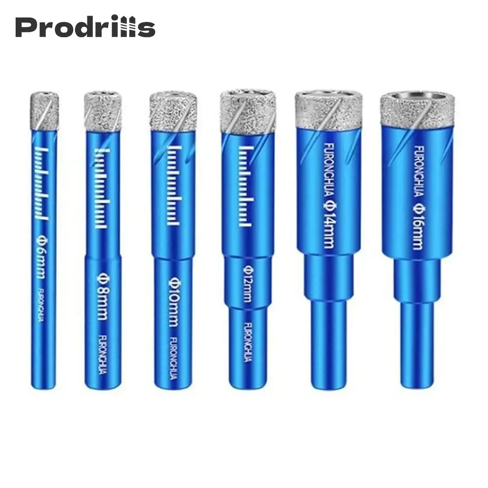 

Сверло Prodrill с алмазным покрытием для сухого сверления стекла, мрамора, гранита, кварца, фарфора, керамики, 6-16 мм