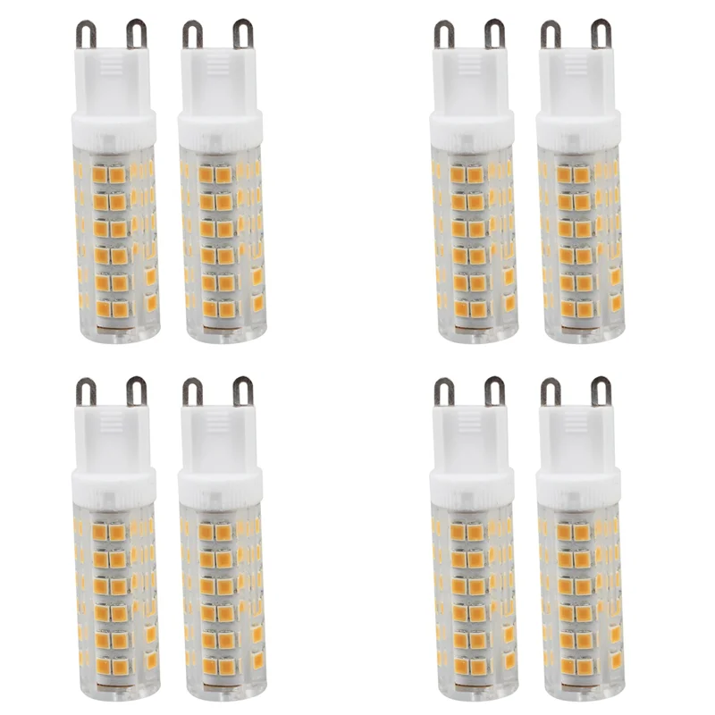 TFORU-8-Pack, G9 LED Bulb - 7W / 550LM , 60 Watt Halogen Bulbs Equivalent, Warm White 3000K, 360 Degree Angle