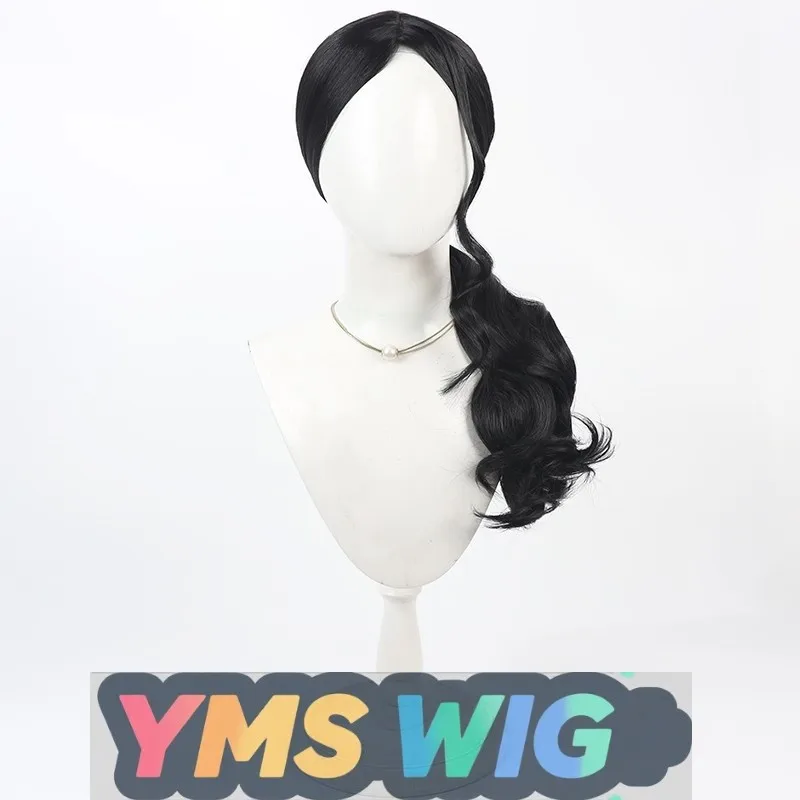 [ YMS WIG ]BLEACH Captain-Commander Kyoraku Shunsui Cosplay Wig, Simulated Scalp Black Curly