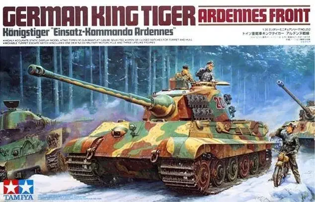 Tamiya 35252 1/35 Model Tank German King Tiger II Königstiger Ardennes Front Model Building