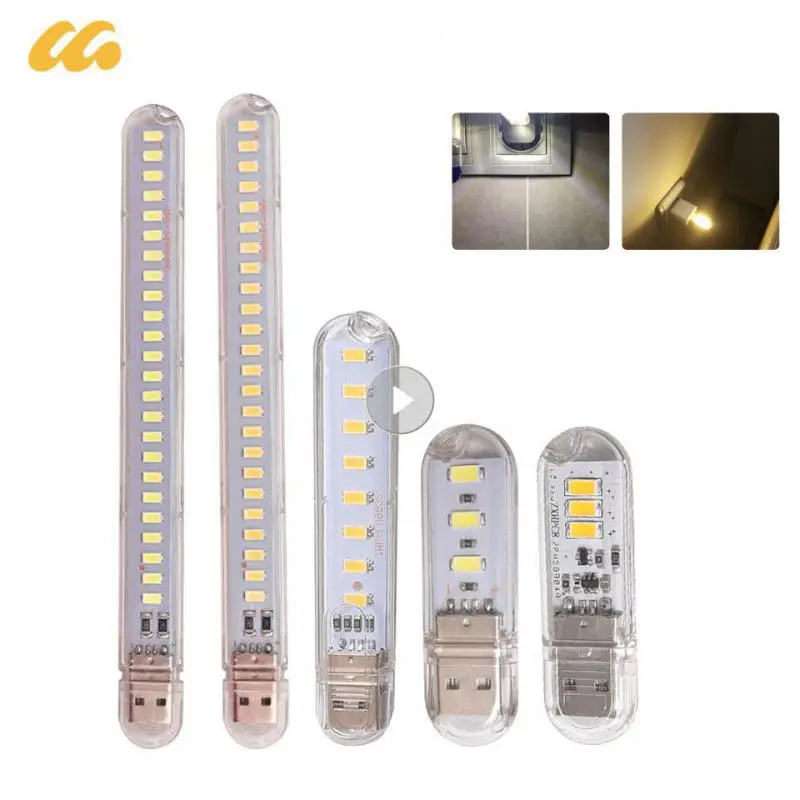 

Mini Portable Led Usb Light 24LEDS Book Light Reading Night Light Warm White 5V Power 3000K-7000K For Computer Mobile Powerbank