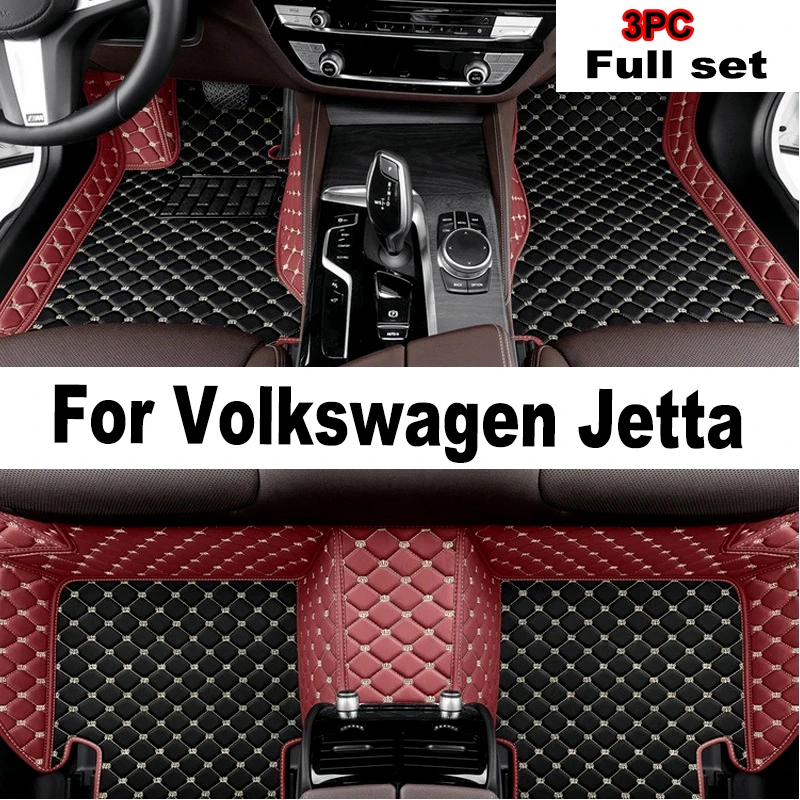 

Car Floor Mats For Volkswagen VW Jetta Bora A4 1999~2004 Rug Carpet Auto Interior Parts Pad Luxury Leather Mat Car Accessories