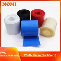 PVC Heat Shrink Tube Width 95mm Dia 60mm Lithium Battery Insulated Film Wrap Protection Case Pack Wire Cable Sleeve