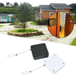 Cierrapuertas automático con Sensor sin perforaciones, resortes de cierre de puerta corredera, amortiguador hidráulico, hogar