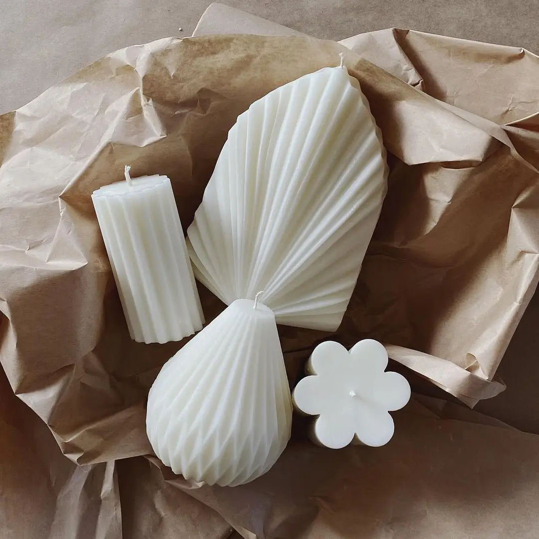 Pu Leaf Scented Candles Creative  Handmade Soy Wax Cheap Wedding Decoration Pu Leaf Scented Candles