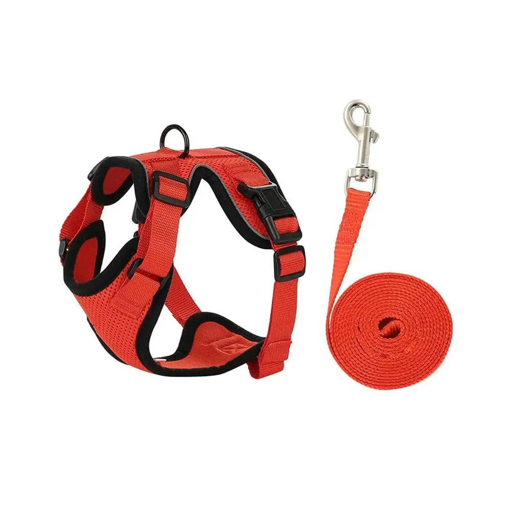

Escape Proof Cat Harness and Leash Soft Polyester Cat Chest Strap Reflective Adjustable Mesh Dog Harness Training