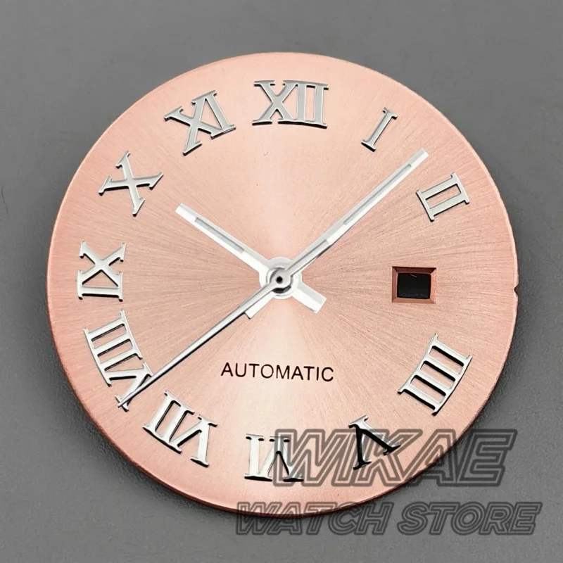 24.5 مللي متر الرقم الروماني سيدة ساعة الطلب اليد مجموعة أمة الله الجليد الأزرق الوردي البحرية ساعة الطلب ل NH05 ساعة يد تعمل بالحركة جزء صالح 31 مللي متر