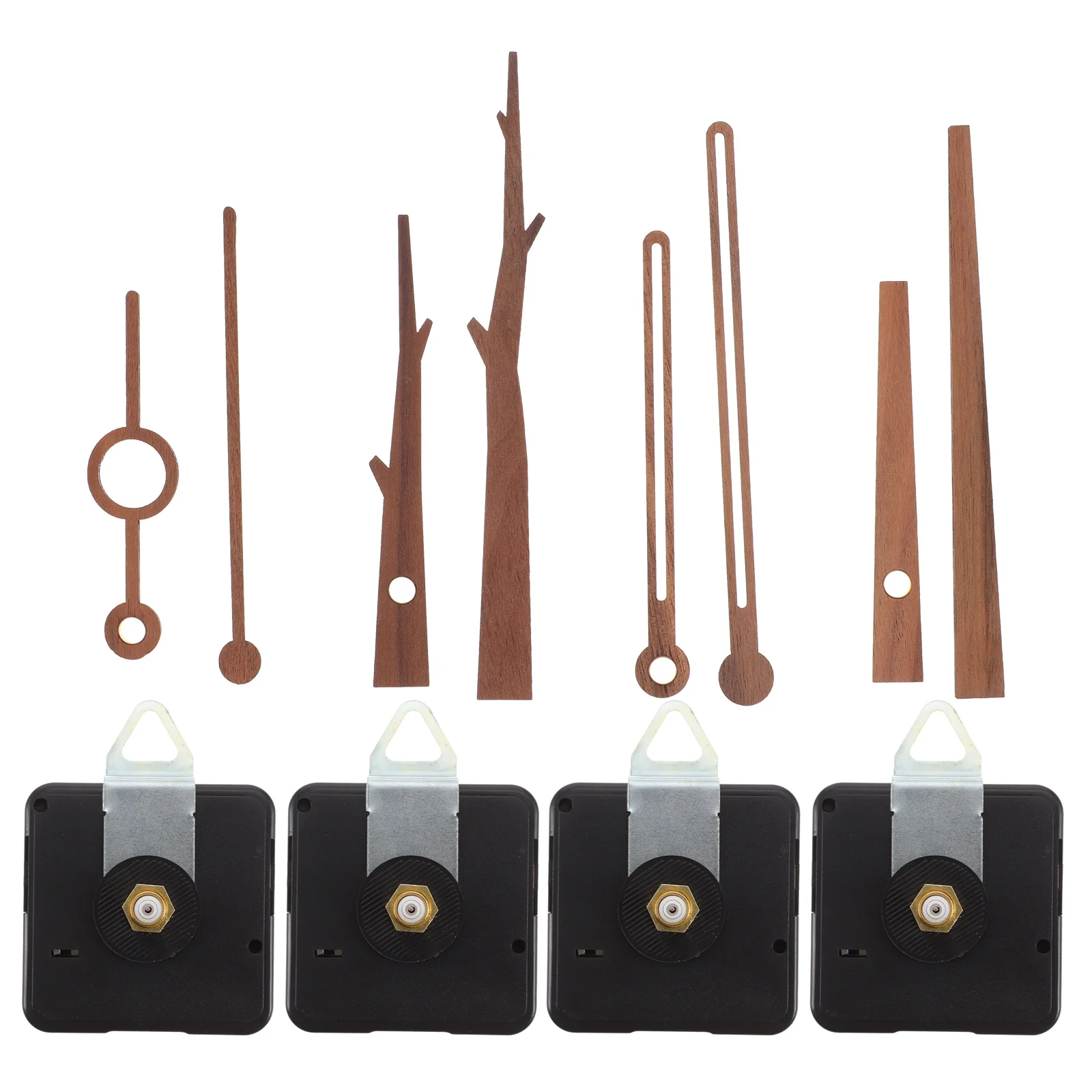 

4 Sets Clock Mechanism Replacement with Pendulum Quartz Paintable Wall Silent Parts